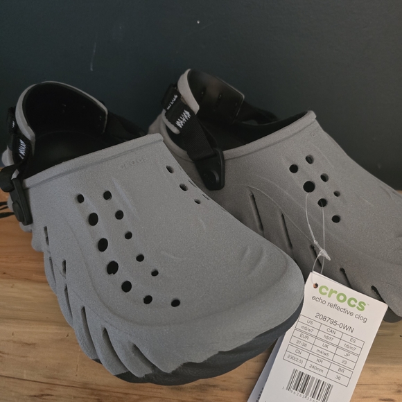 CROCS Shoes - Gray Crocs Echo Reflective Clog